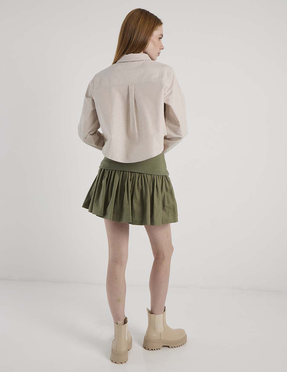 Falda mini cintura alta 6