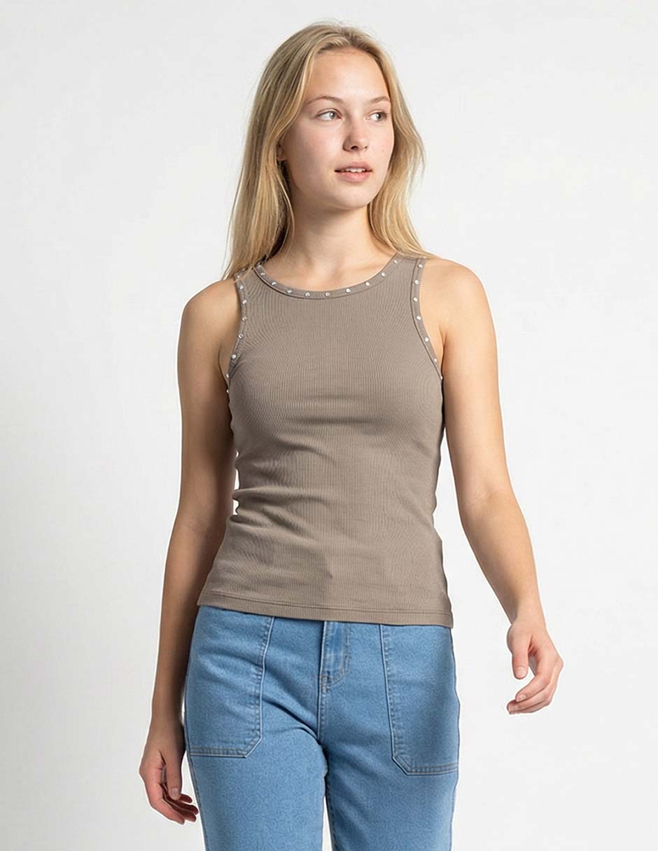 Top cuello redondo Top cuello redondo