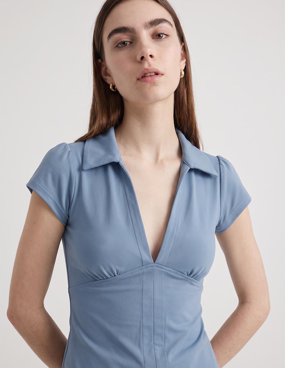 Blusa non stop manga corta para mujer