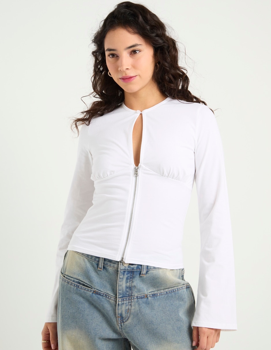 Blusa manga larga para mujer 5