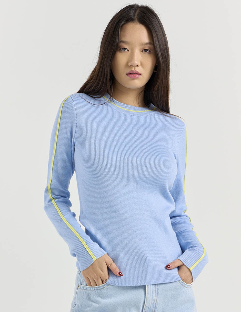 Suéter cuello redondo para mujer Suéter cuello redondo para mujer