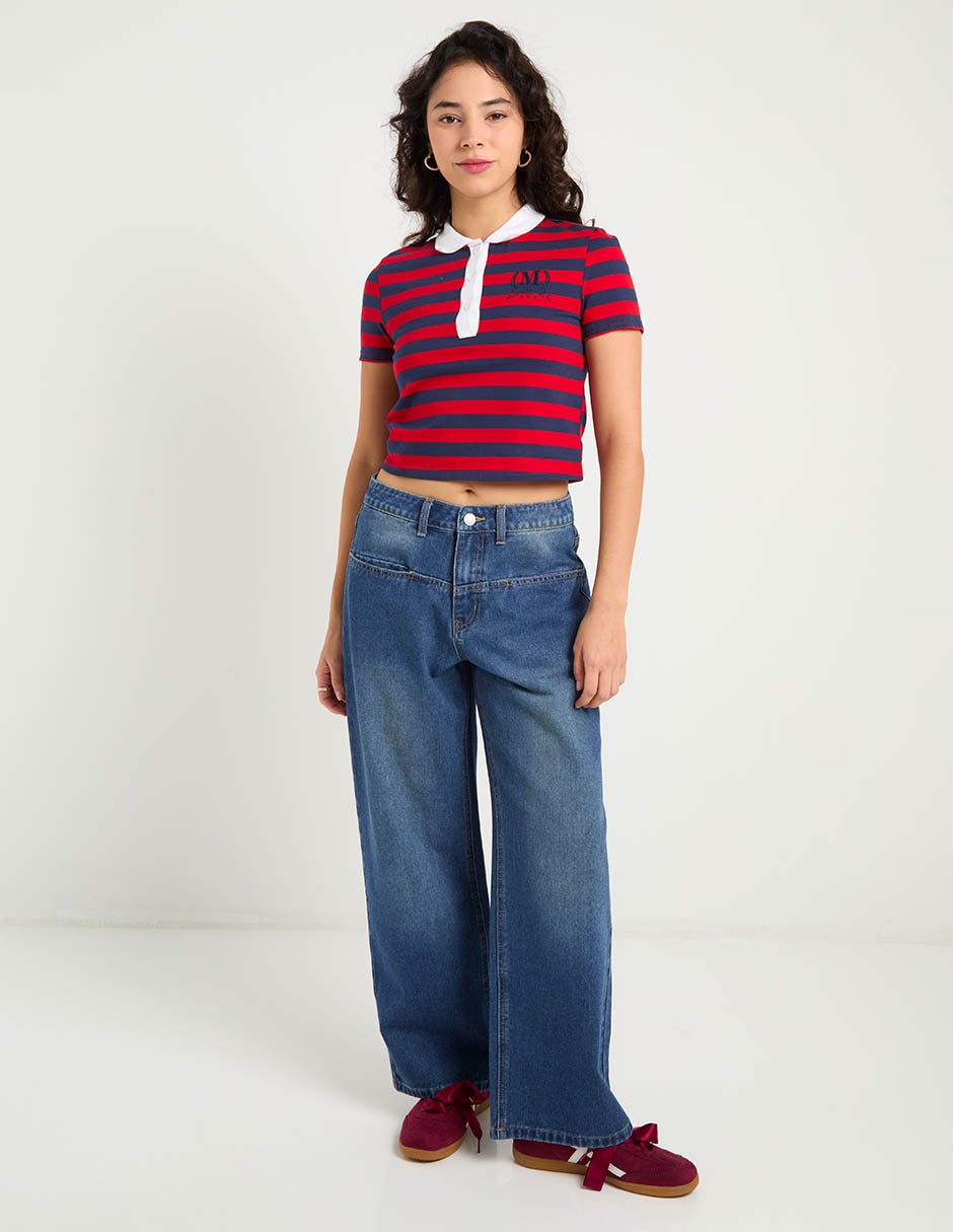 Jeans amplio para mujer 4