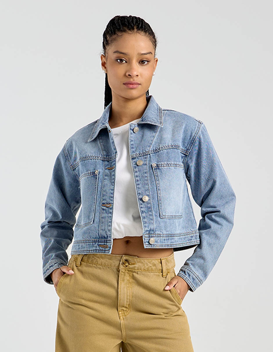 Chamarra denim Non Stop de mezclilla para mujer