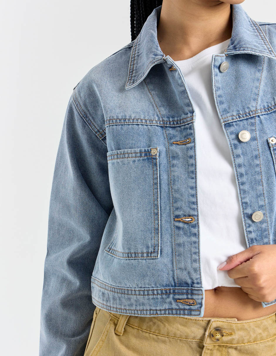 Chamarra denim Non Stop de mezclilla para mujer