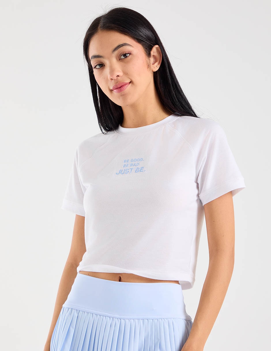 Playera manga corta cuello redondo para mujer 2