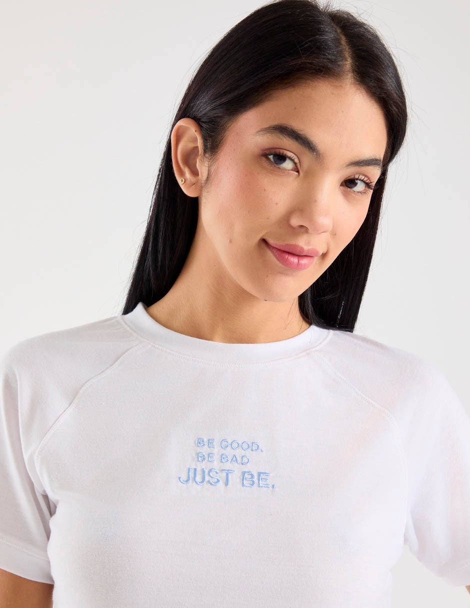 Playera manga corta cuello redondo para mujer 5