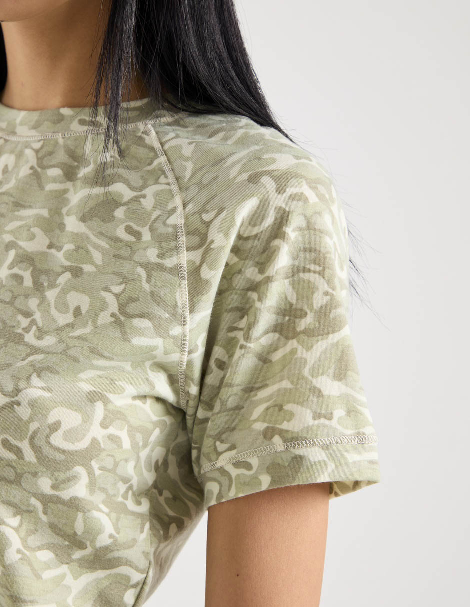 Playera manga corta cuello redondo para mujer 5
