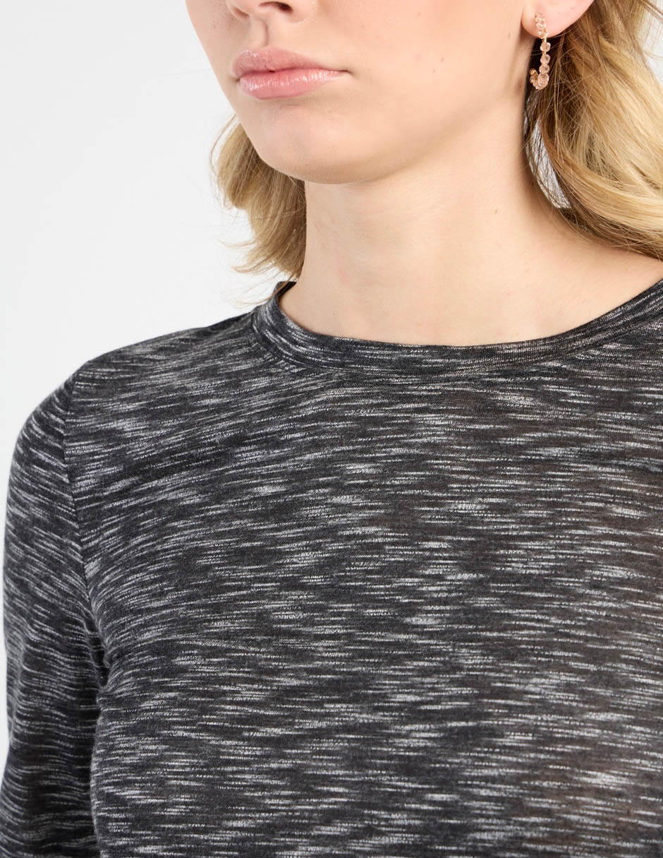 Playera manga larga Non Stop cuello redondo para mujer