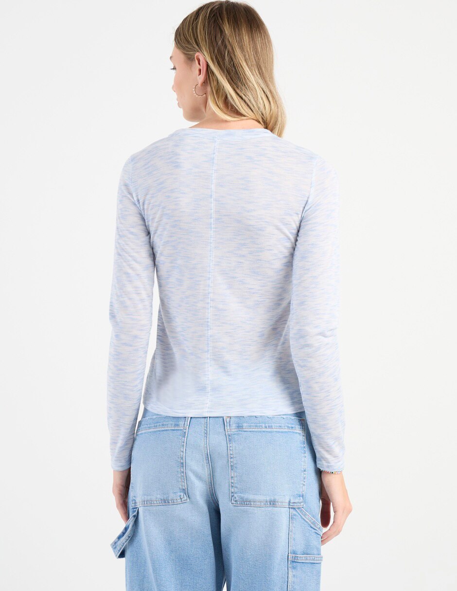 Playera manga larga cuello redondo mujer 6