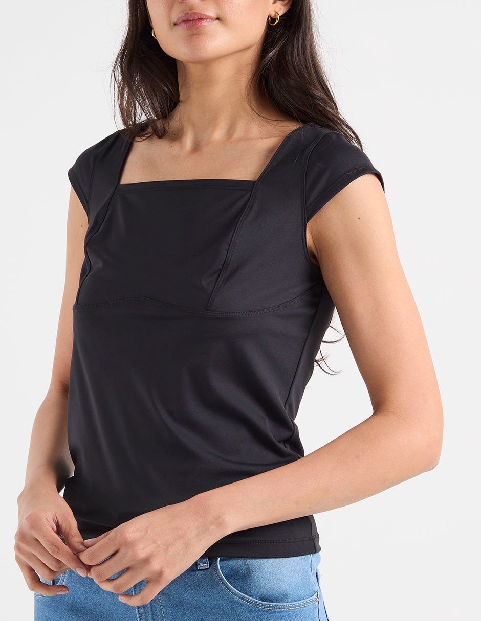 Blusa manga corta para mujer 3