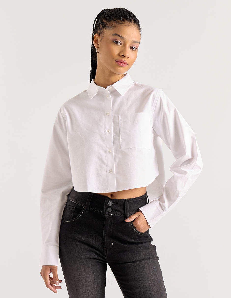 Blusa manga larga para mujer