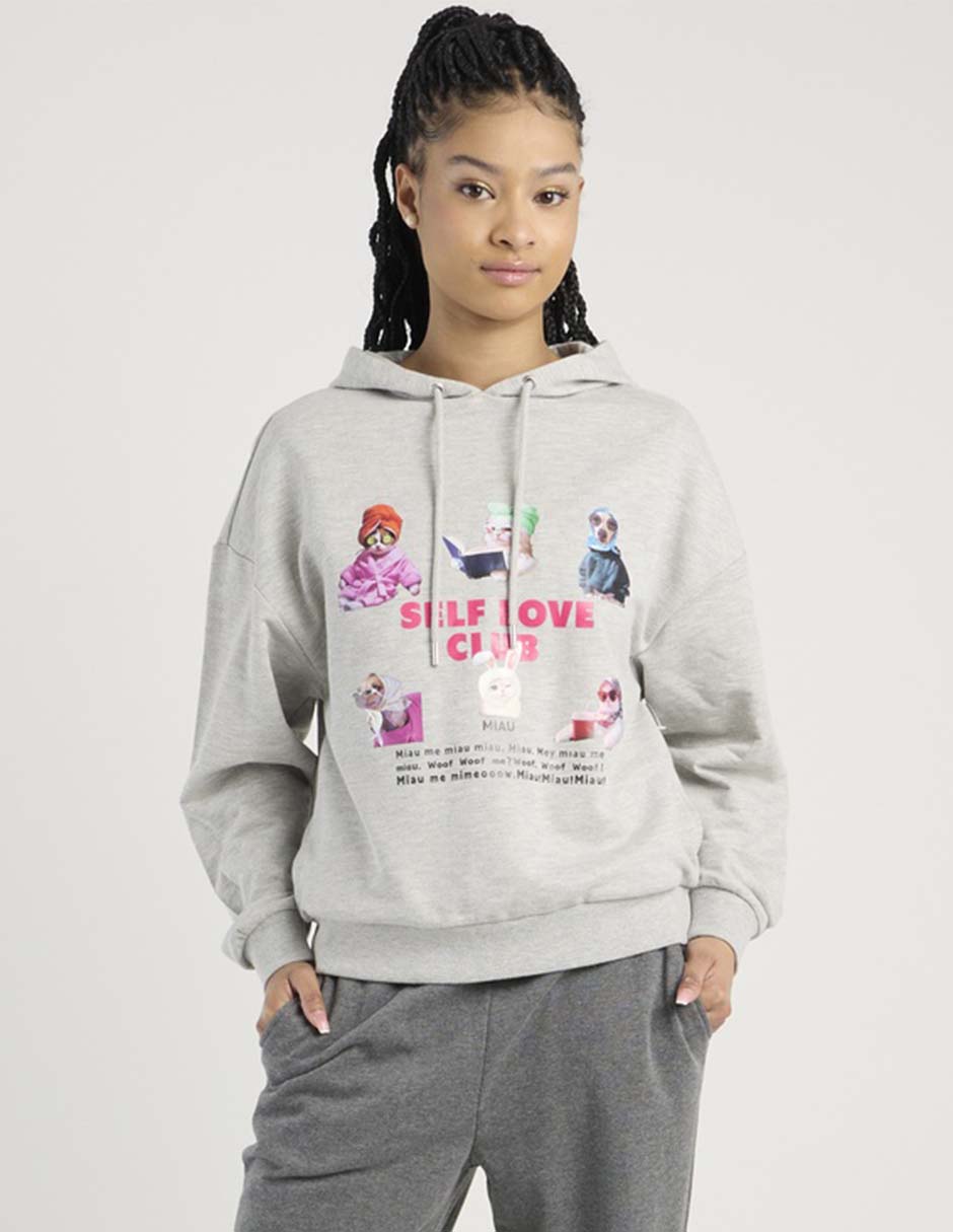 Sudadera con capucha y bolsa para mujer Sudadera con capucha y bolsa para mujer