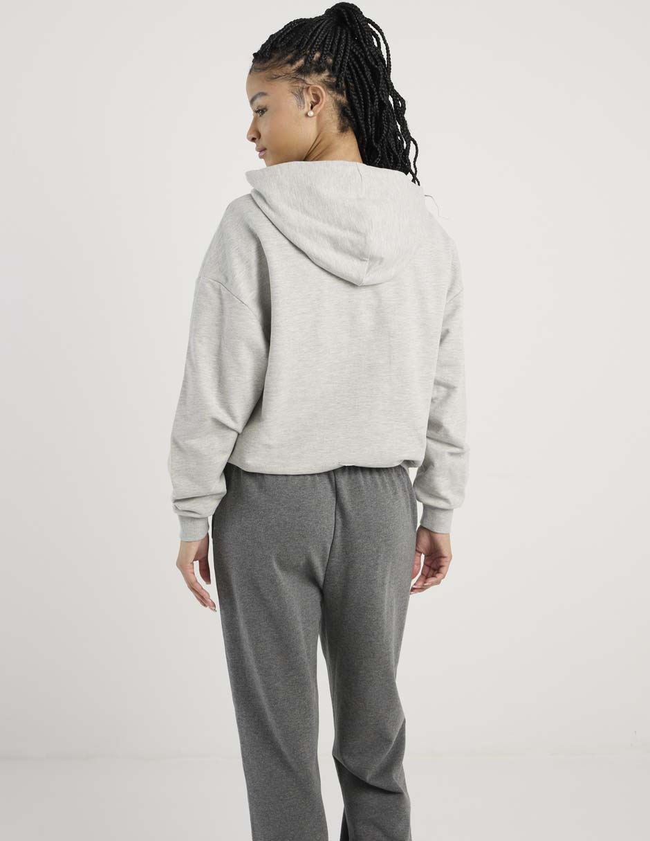 Sudadera con capucha y bolsa para mujer