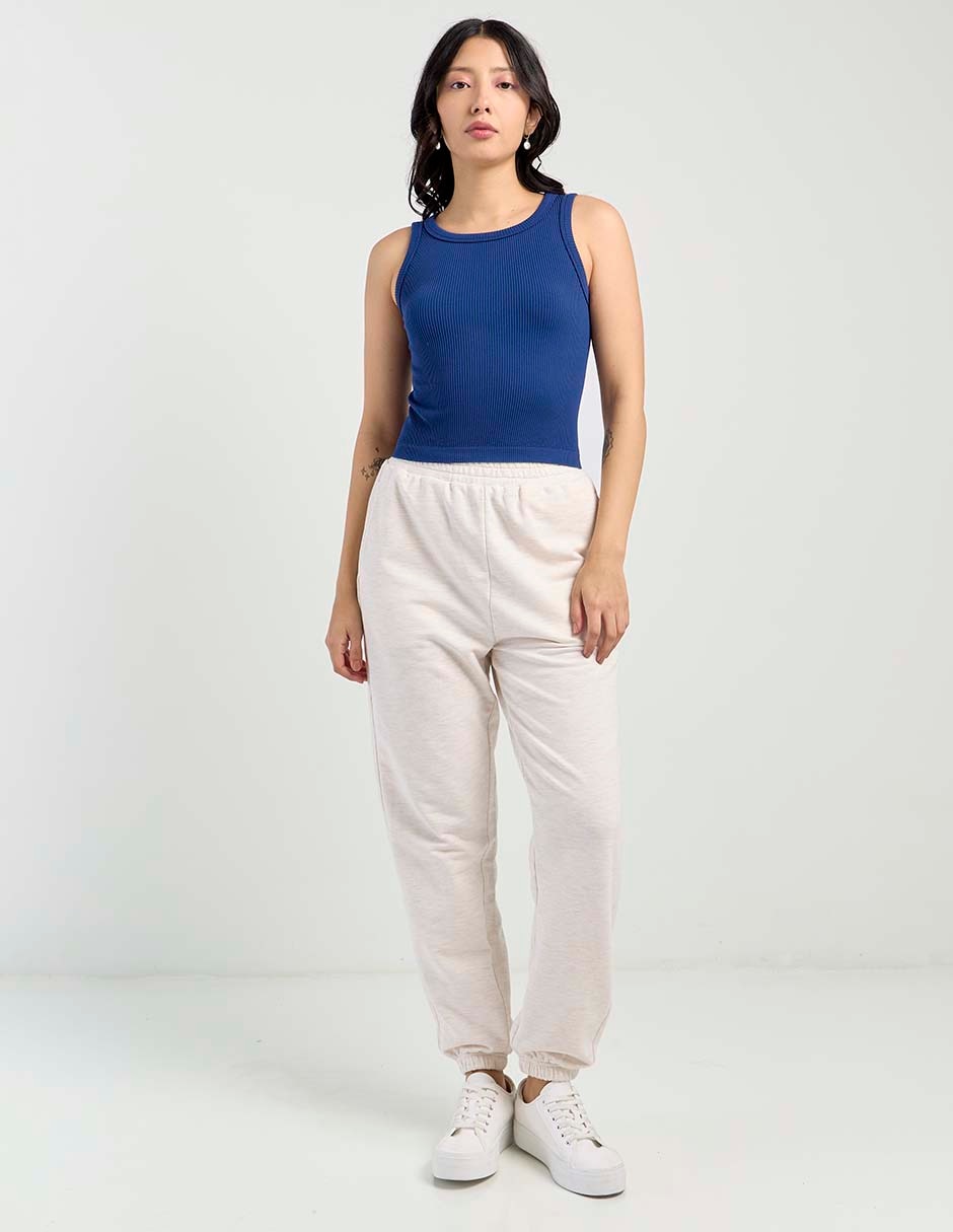 Top Non Stop cuello redondo tirante ancho