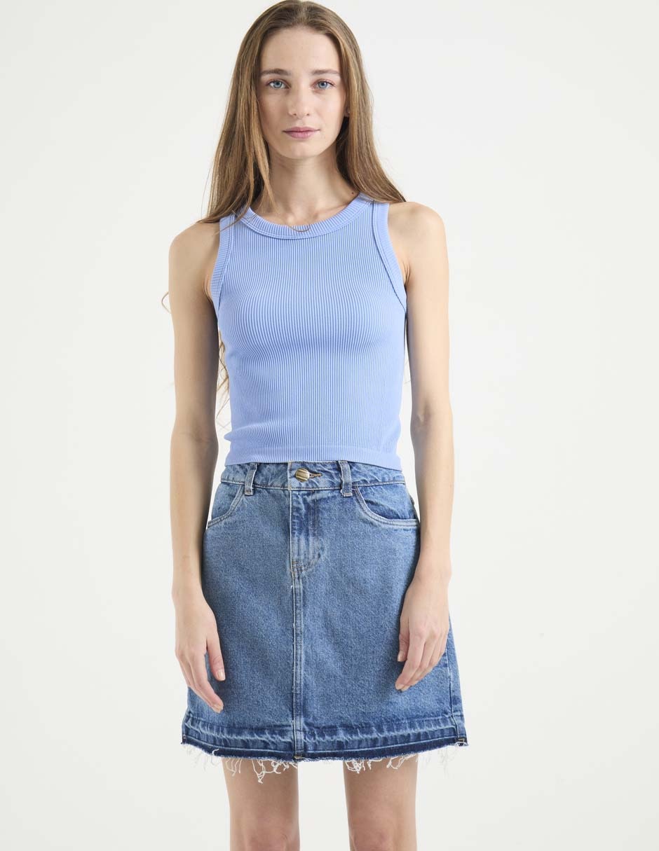 Top cuello redondo Top cuello redondo