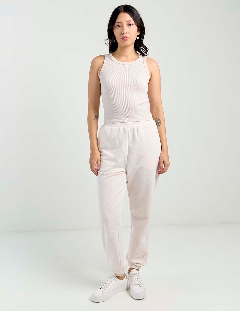 Top Non Stop cuello redondo tirante ancho