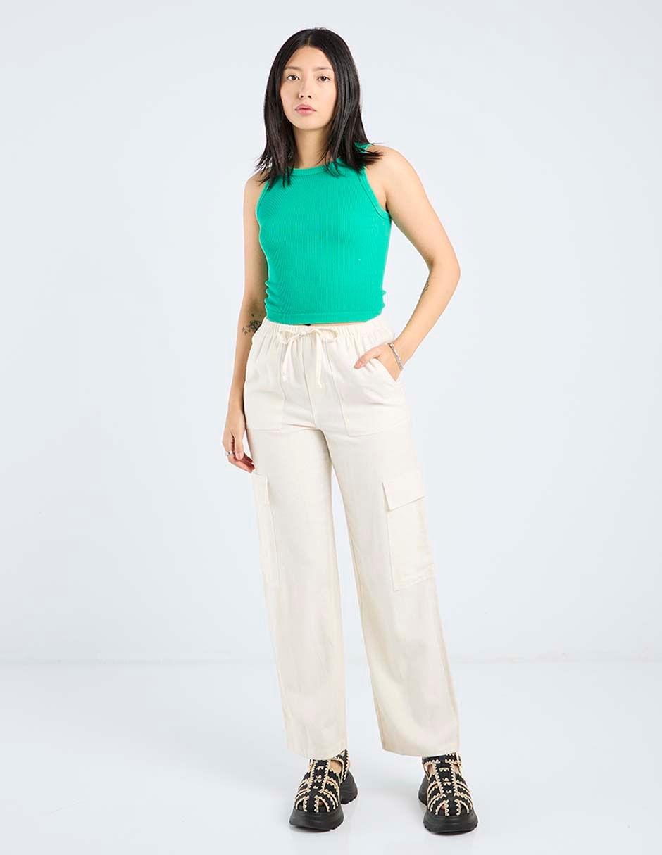 Top cuello redondo tirante ancho 3