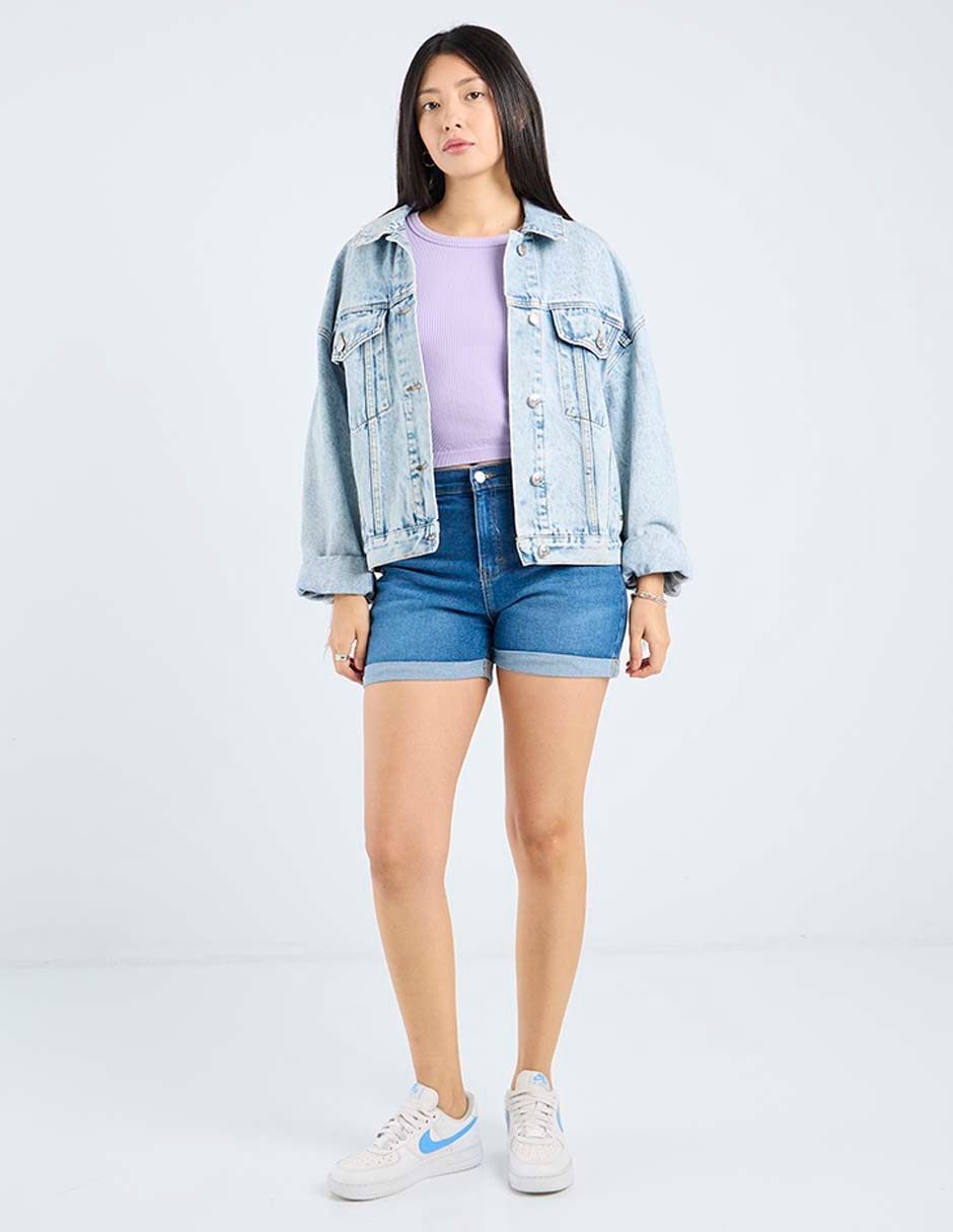 Top Non Stop cuello redondo tirante ancho