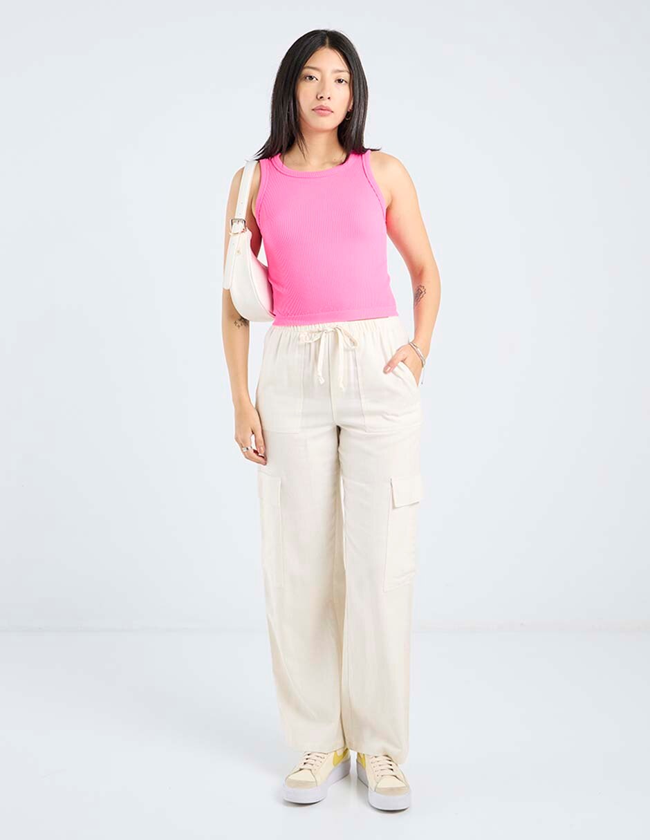 Top cuello redondo tirante ancho 3