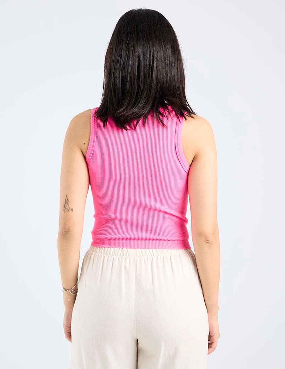 Top cuello redondo tirante ancho 6