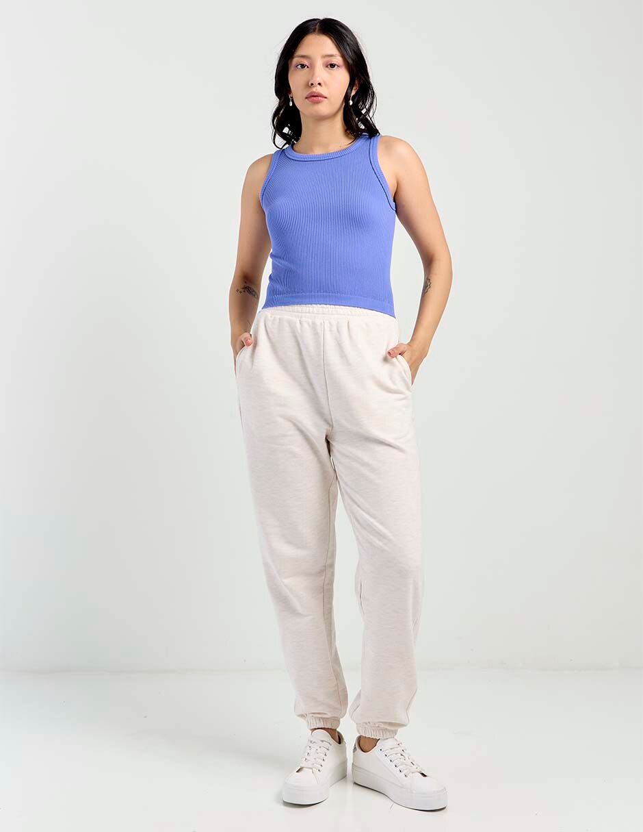 Top cuello redondo tirante ancho 3