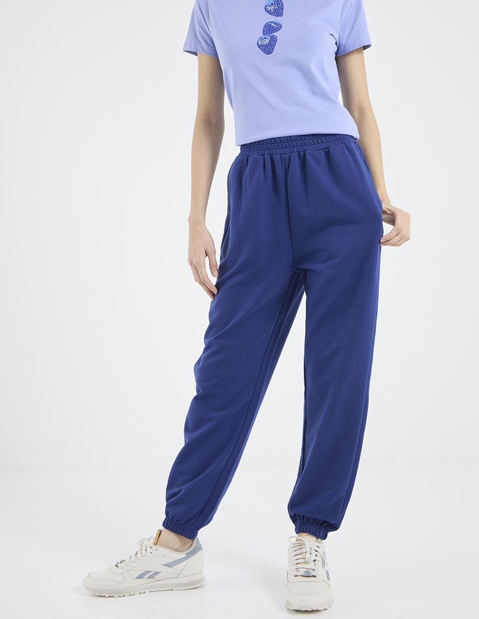 Pants regular con elástico para mujer Pants regular con elástico para mujer
