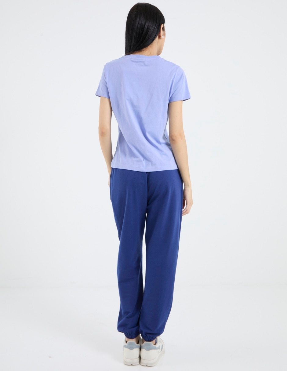Pants regular con elástico para mujer 2