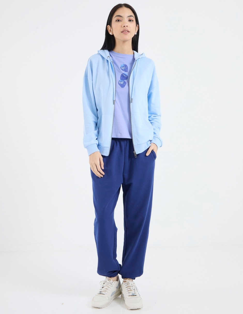 Pants regular con elástico para mujer 3