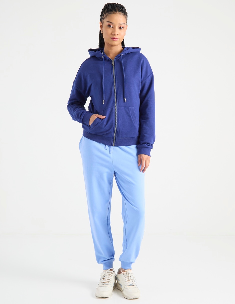 Sudadera con capucha y bolsa para mujer 3