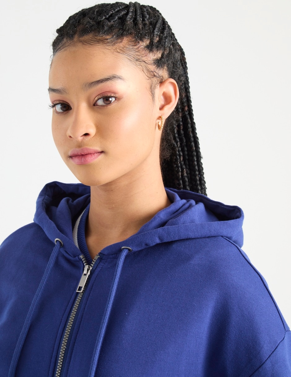 Sudadera con capucha y bolsa para mujer 4