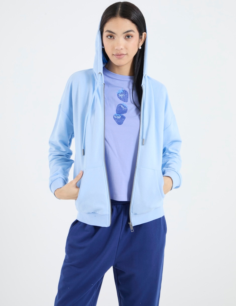 Sudadera con capucha y bolsa Non Stop para mujer