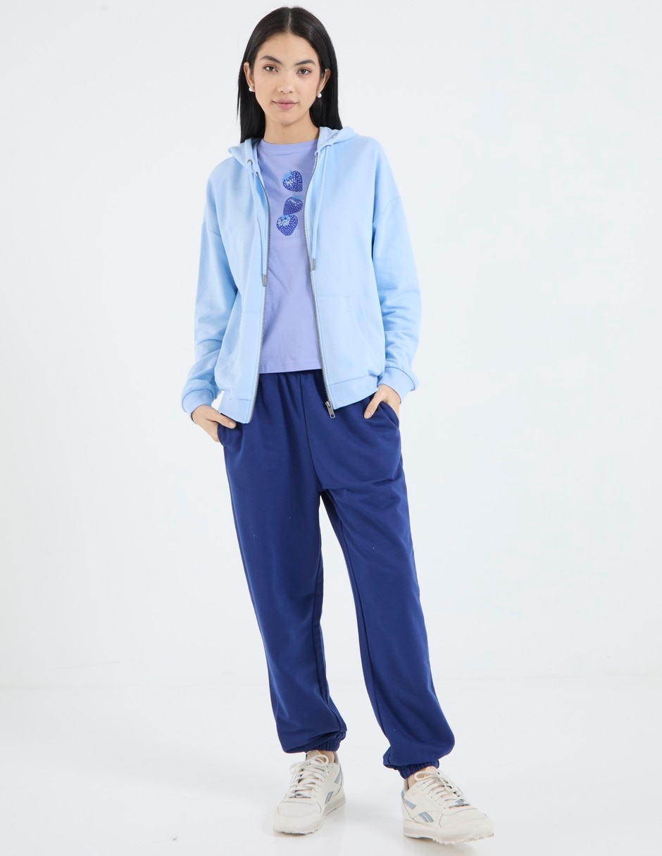 Sudadera con capucha y bolsa Non Stop para mujer