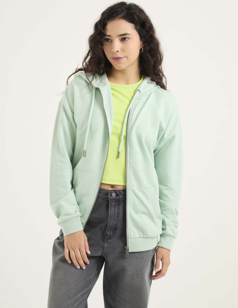 Sudadera con capucha y bolsa Non Stop para mujer