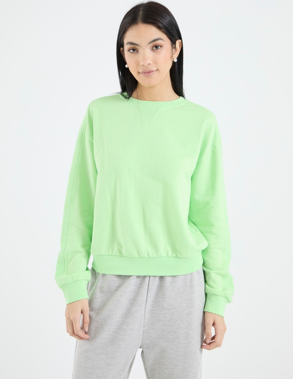 Sudadera con acanalado para mujer Sudadera con acanalado para mujer