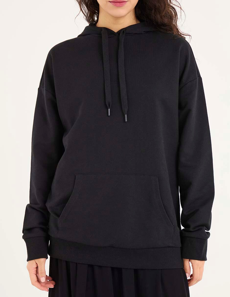 Sudadera con capucha y bolsa para mujer 2