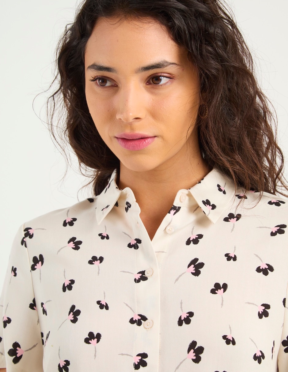 Blusa manga corta para mujer