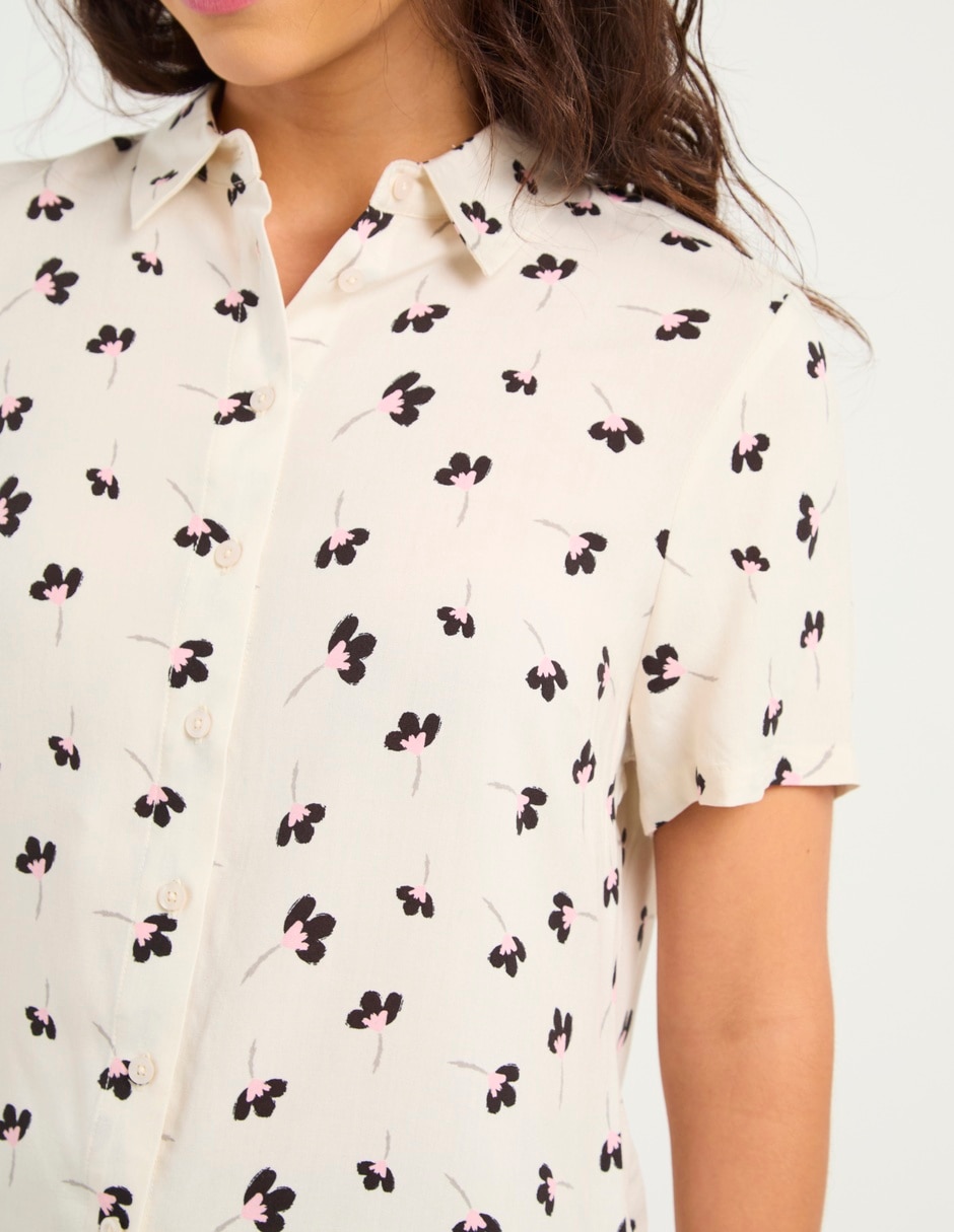 Blusa manga corta para mujer