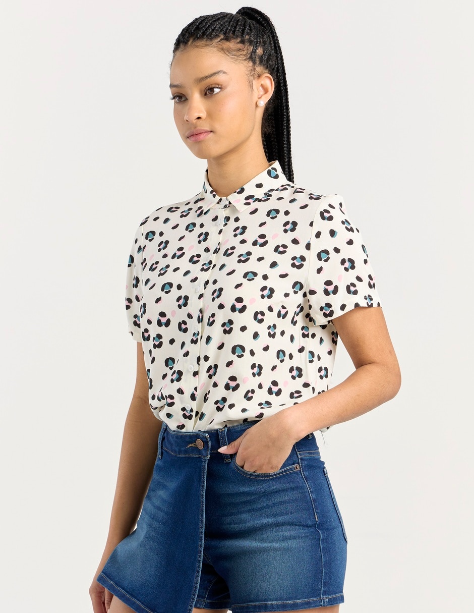 Blusa manga corta para mujer 1