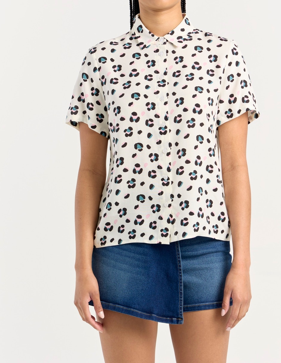 Blusa manga corta para mujer 13