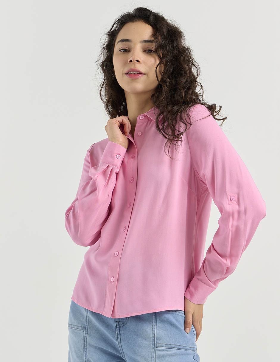 Blusa Camisera Manga Larga para mujer Blusa Camisera Manga Larga para mujer