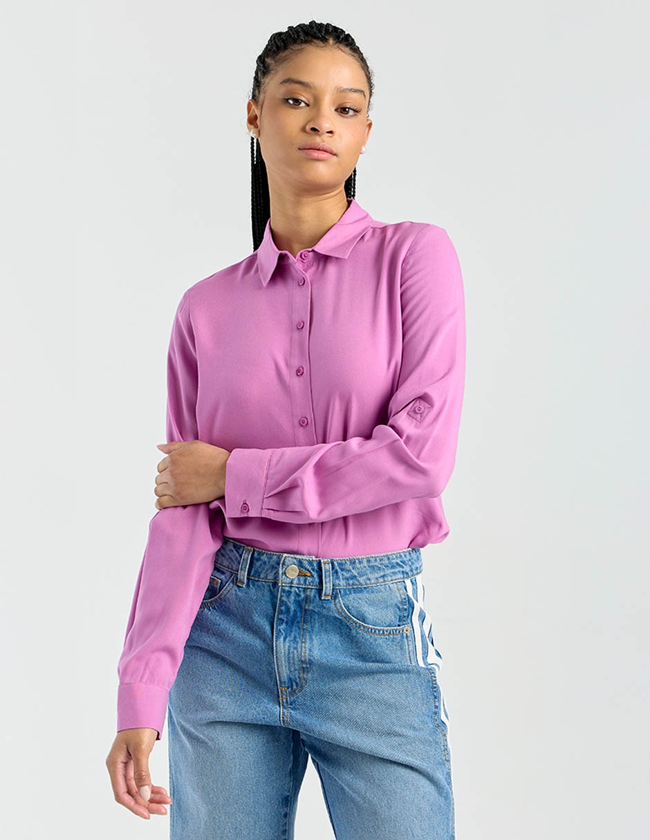 Blusa Petite Studio manga larga para mujer 6