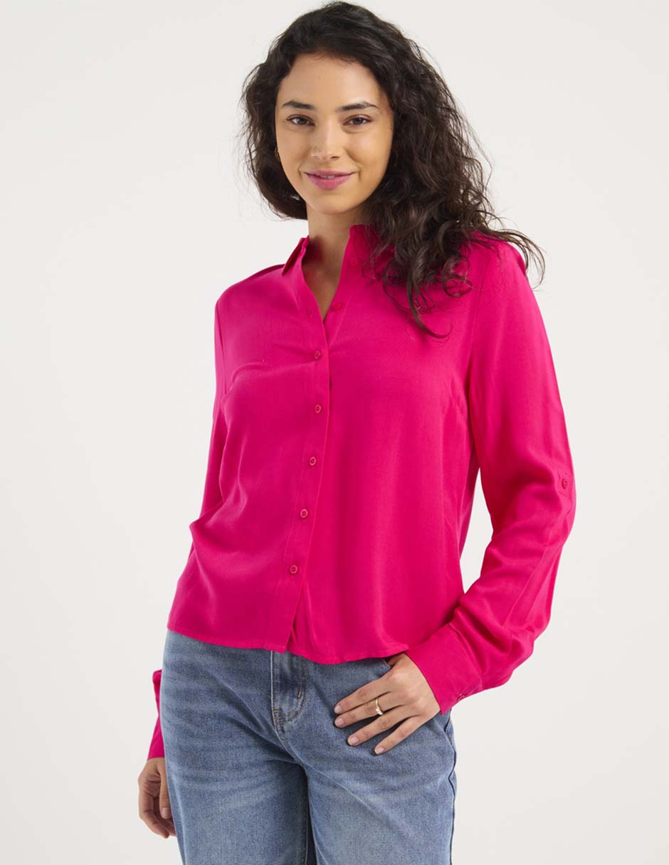 Blusa Camisera Manga Larga para mujer 1
