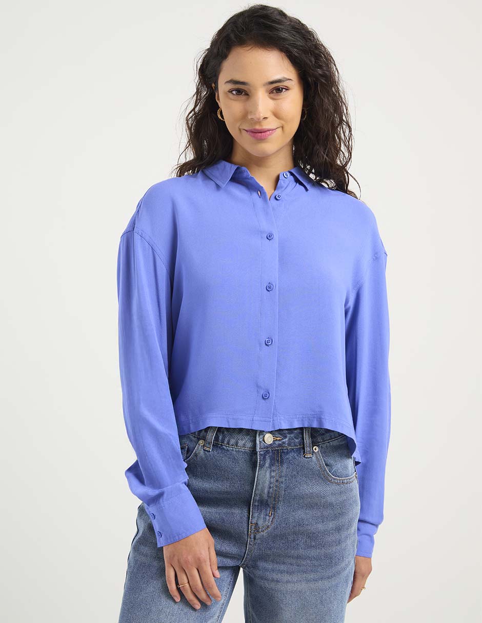 Blusa Petite Studio manga larga para mujer 5