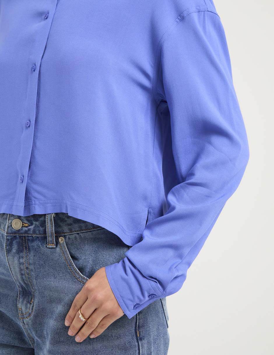 Blusa manga larga para mujer