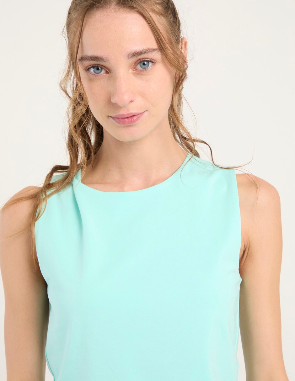 Top cuello redondo tirante ancho 4