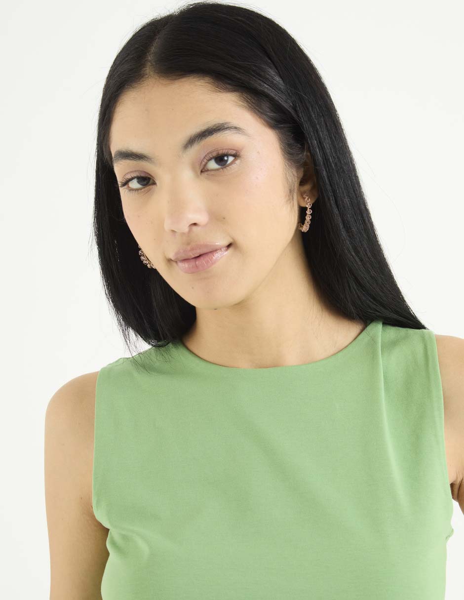 Top cuello redondo tirante ancho 4