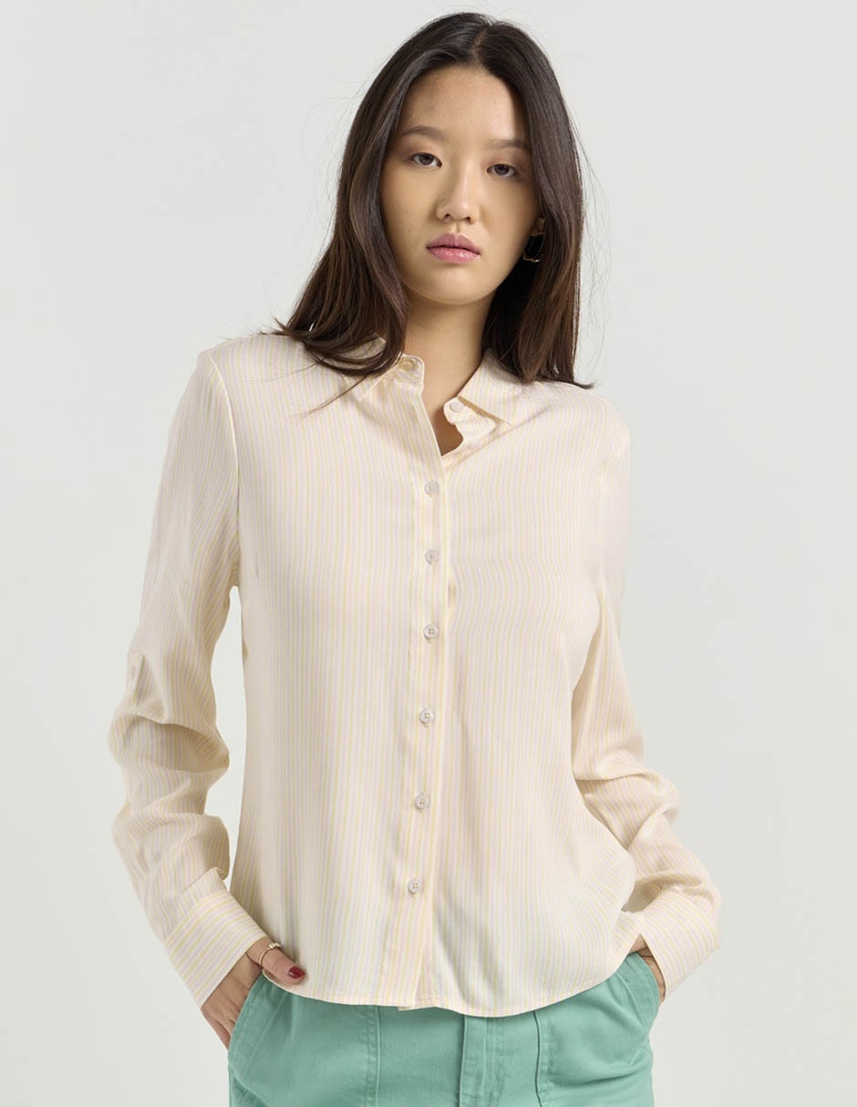Blusa camisera manga larga para mujer 1