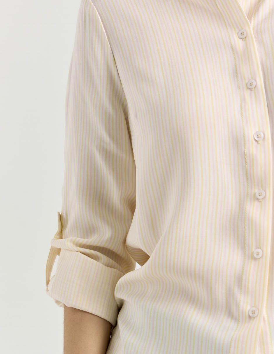 Blusa camisera manga larga para mujer 8