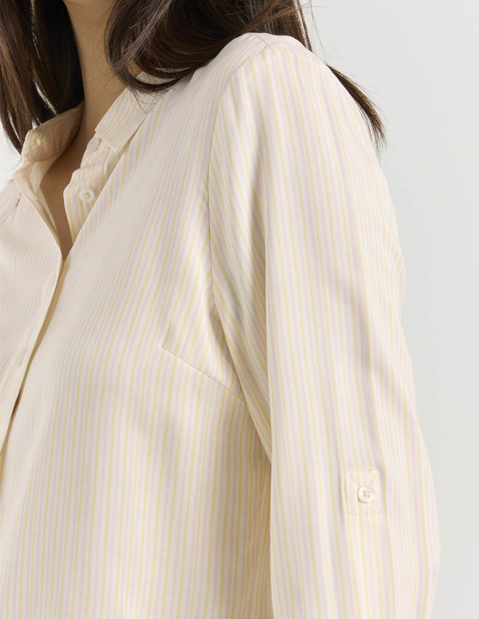 Blusa camisera manga larga para mujer 9