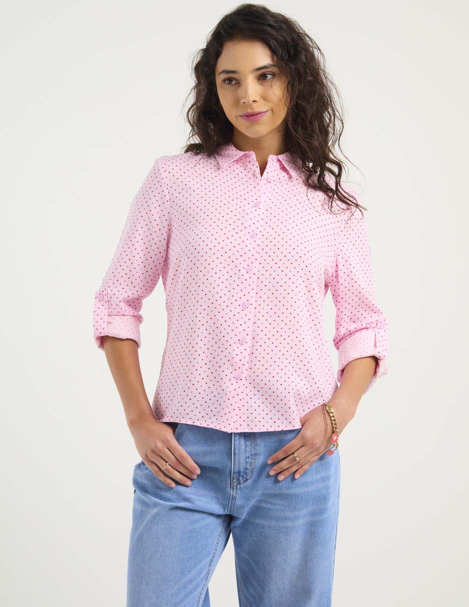Blusa Petite Studio manga larga para mujer 6